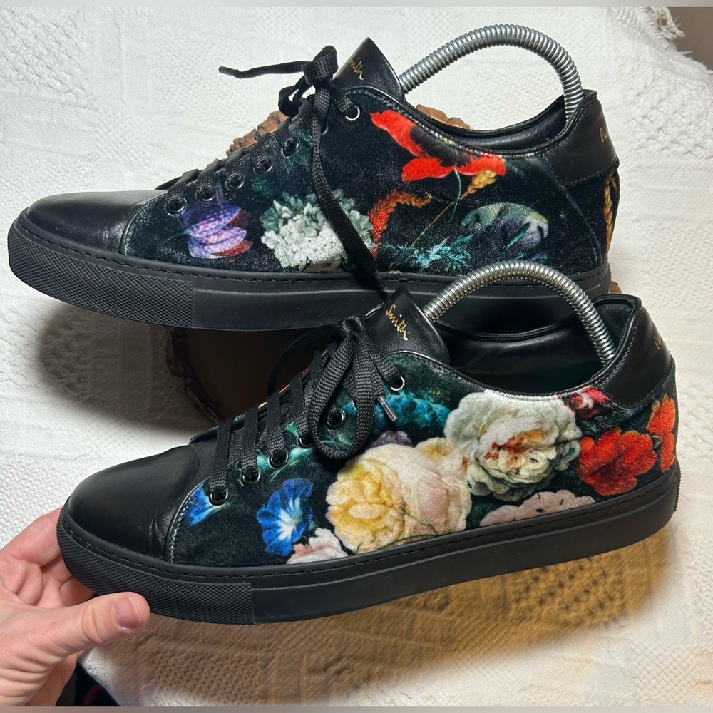Paul Smith Mens "New Masters" Print Velvet Basso Trainers UK 9 US 10 EU 43 RARE